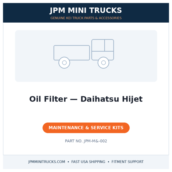 Oil Filter — Daihatsu Hijet