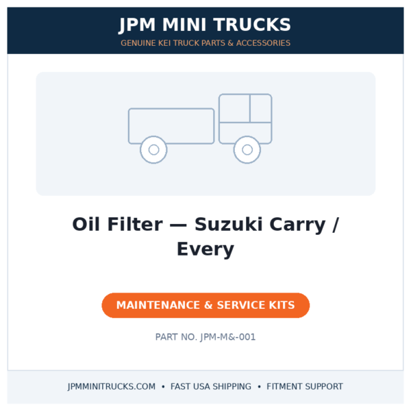 Oil Filter — Suzuki Carry / Every