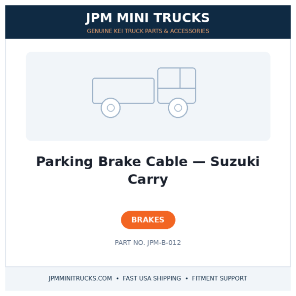 Parking Brake Cable — Suzuki Carry