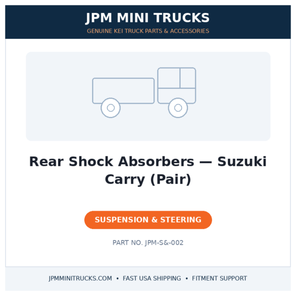 Rear Shock Absorbers — Suzuki Carry (Pair)
