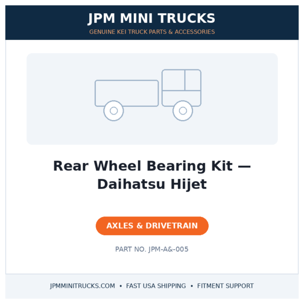 Rear Wheel Bearing Kit — Daihatsu Hijet