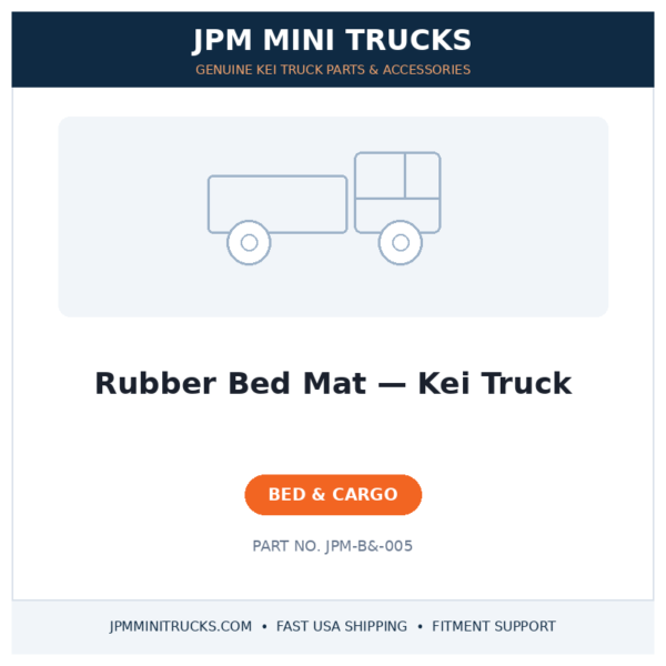 Rubber Bed Mat — Kei Truck