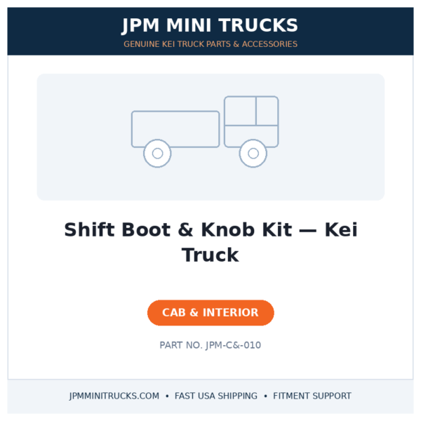 Shift Boot & Knob Kit — Kei Truck
