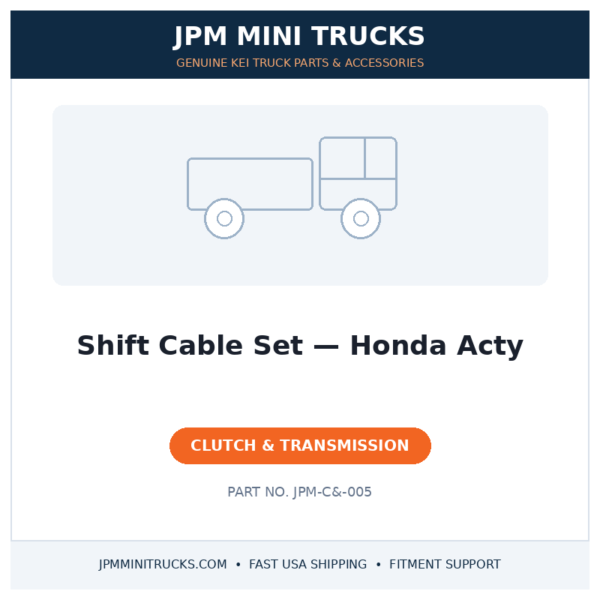 Shift Cable Set — Honda Acty