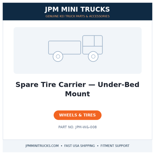 Spare Tire Carrier — Under-Bed Mount