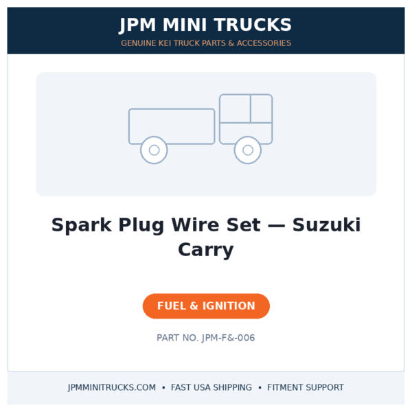 Spark Plug Wire Set — Suzuki Carry