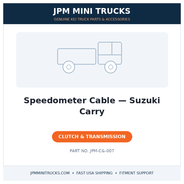Speedometer Cable — Suzuki Carry