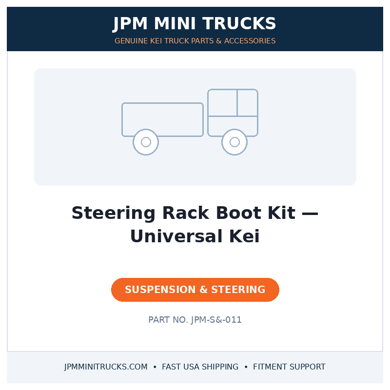 Steering Rack Boot Kit — Universal Kei