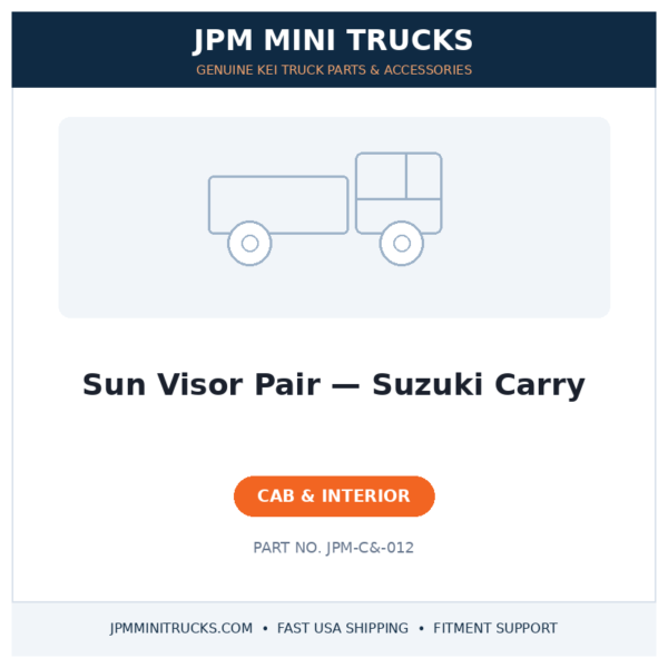 Sun Visor Pair — Suzuki Carry