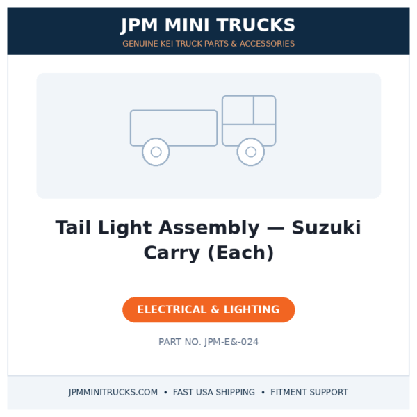 Tail Light Assembly — Suzuki Carry (Each)
