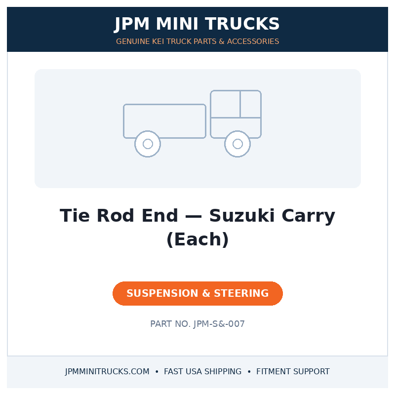 Tie Rod End — Suzuki Carry (Each)