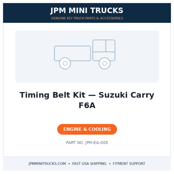 Timing Belt Kit — Suzuki Carry F6A