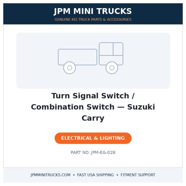 Turn Signal Switch / Combination Switch — Suzuki Carry