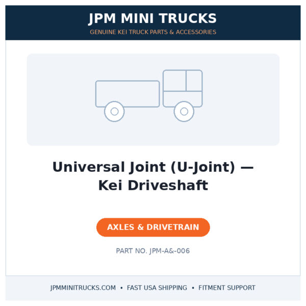 Universal Joint (U-Joint) — Kei Driveshaft
