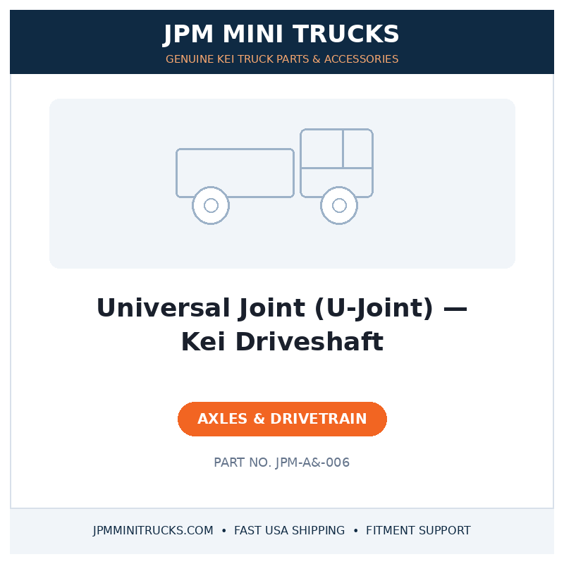 Universal Joint (U-Joint) — Kei Driveshaft
