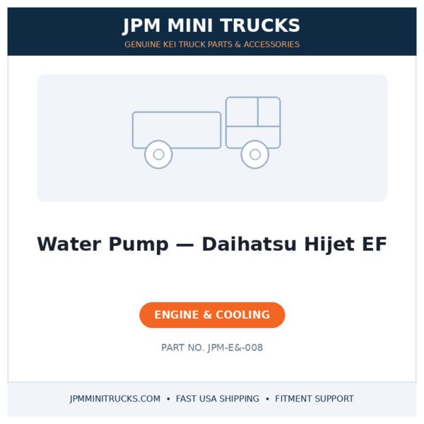 Water Pump — Daihatsu Hijet EF