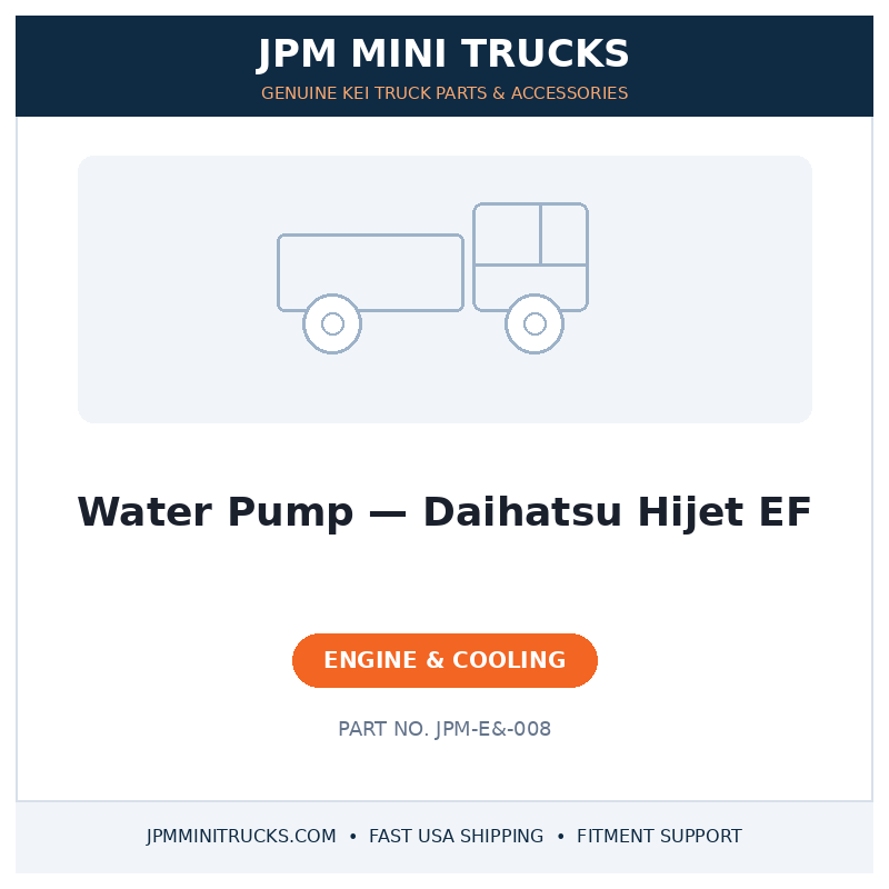 Water Pump — Daihatsu Hijet EF