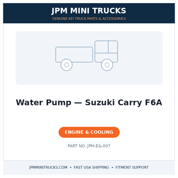 Water Pump — Suzuki Carry F6A
