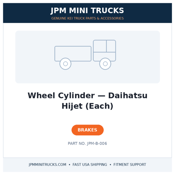 Wheel Cylinder — Daihatsu Hijet (Each)