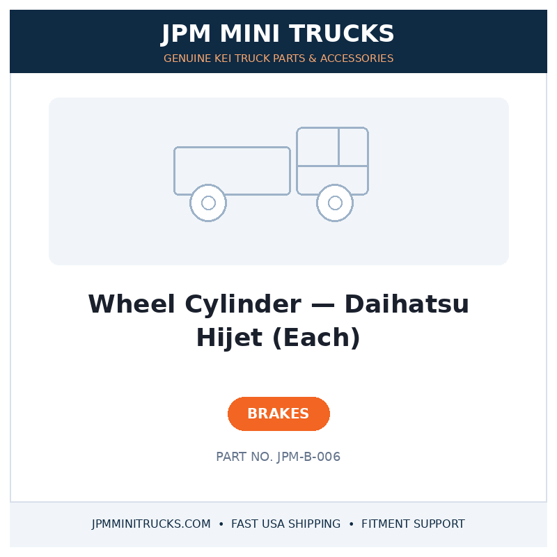 Wheel Cylinder — Daihatsu Hijet (Each)