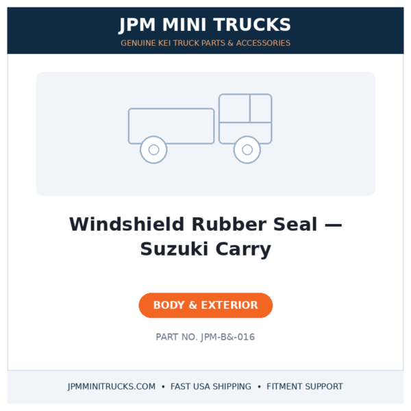 Windshield Rubber Seal — Suzuki Carry